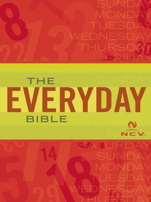cover image of NCV the Everyday Bible
